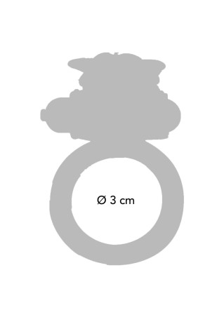 Flutter Ring Vibrating Purple - Wibrujący Pierścień Erekcyjny - Fiolet