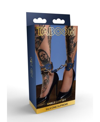 TABOOM Silicone Ankle Cuffs - Niebieski - Kajdanki na kostki