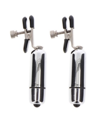 Taboom Adjustable Vibrating Clamps - Wibrujące klipsy do sutków