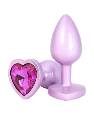 Toyjoy Happiness Time To Shine - Korek Analny z Różowym Kryształem Serce