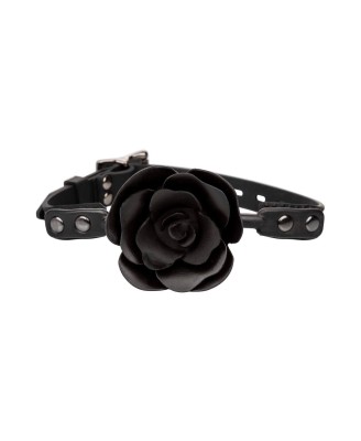 Removable Rose Gag - Czarny Knebel Kulka - Róża