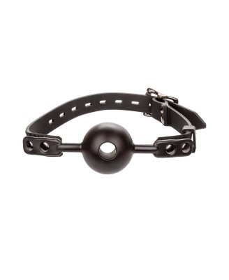 Removable Rose Gag - Czarny Knebel Kulka - Róża