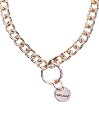 TABOOM Statement Collar and leash Rose Gold - Złota Obroża ze Smyczą BDSM