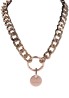 TABOOM Statement Collar and leash Rose Gold - Złota Obroża ze Smyczą BDSM