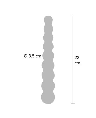 ToyJoy Frozen Fountain - Transparentne Szklane Dildo
