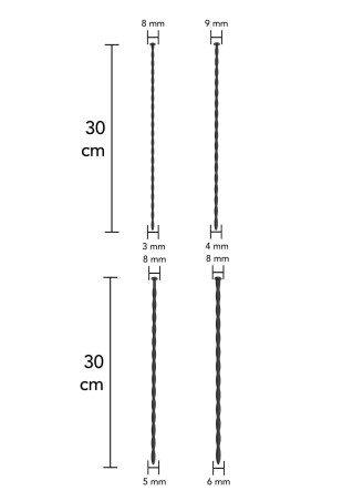 Penis Dilator Set Small - Zestaw 4 Małych Stymulatorów Cewki Moczowej