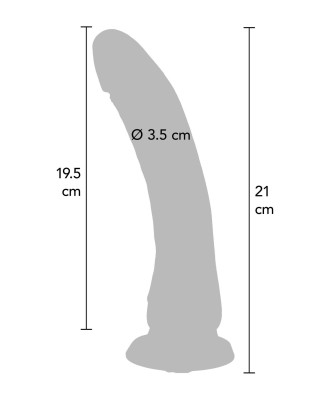 Silicone Dong 8.5 Inch - Cieliste Realistyczne Dildo - 19,5 cm