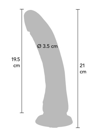 Silicone Dong 8.5 Inch - Cieliste Realistyczne Dildo - 19,5 cm