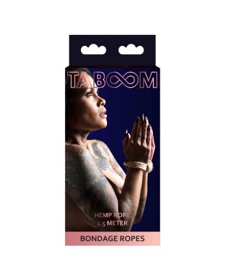 Hemp Rope 1.5 metra 7 mm Nude - Sznur do krępowania