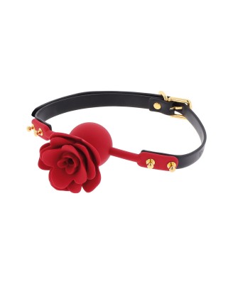 Wild Roses Ball Gag Black