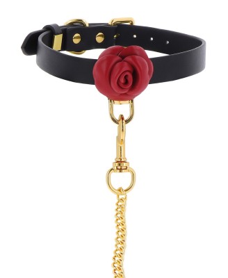 Wild Roses Collar & Leash Black