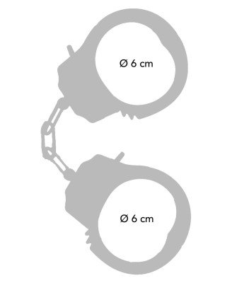 ToyJoy - Metal Handcuffs - Czarne Kajdanki
