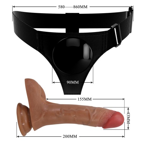 PRETTY LOVE - Oher - Zestaw StrapOn z Wytryskiem