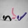 SEMI-REALISTIC BENDABLE STRAP-ON PINK - M