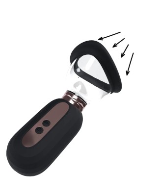 Dazzling - Rechargeable Vulva and Breast Pump - Black