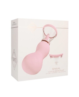 Sensual - Rechargeable Vulva and Breast Pump - Pink