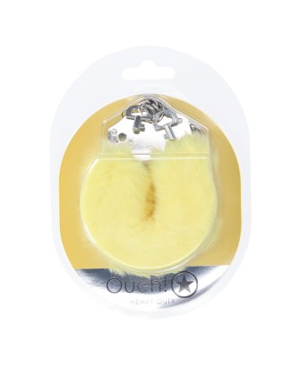 Heavy-duty Fluffy Handcuffs - Yellow