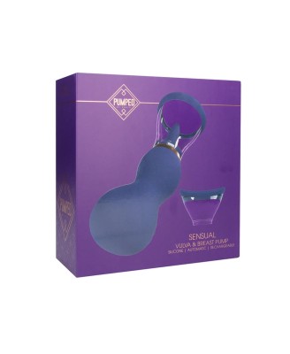 Sensual - Rechargeable Vulva and Breast Pump - Purple