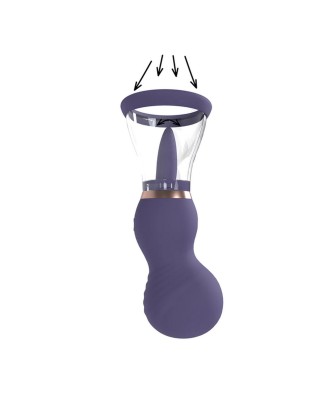 Sensual - Rechargeable Vulva and Breast Pump - Purple