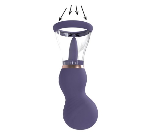 Sensual - Rechargeable Vulva and Breast Pump - Purple