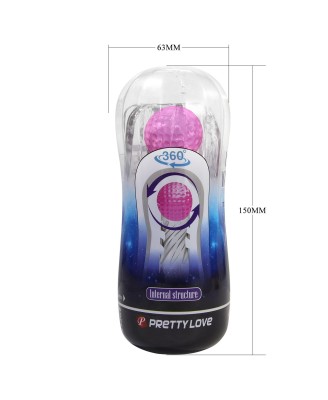 PRETTY LOVE - VACUM MASTURBATOR, WATERPROOF, TPE
