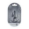 Smooth Silicone Anal Plug - Large - 3.5" / 8,9 cm - Gunmetal