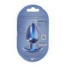 Smooth Silicone Anal Plug - Large - 3.5" / 8,9 cm - Metallic Blue