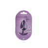 Smooth Silicone Anal Plug - Large - 3.5" / 8,9 cm - Metallic Purple