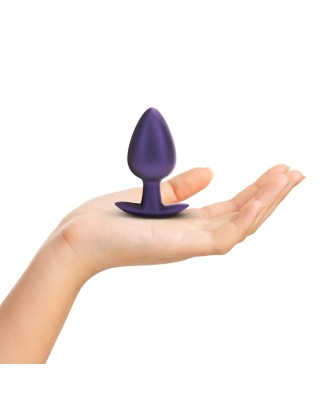 Smooth Silicone Anal Plug - Large - 3.5" / 8,9 cm - Metallic Purple