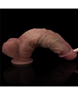 LoveToy Dual-Layered - Realistyczne Silikonowe Dildo XXL - 26 cm