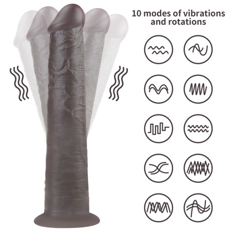 10'' Dual Layered Platinum Silicone Rotator
