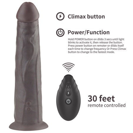 9.0'' Dual Layered Platinum Silicone Rotator