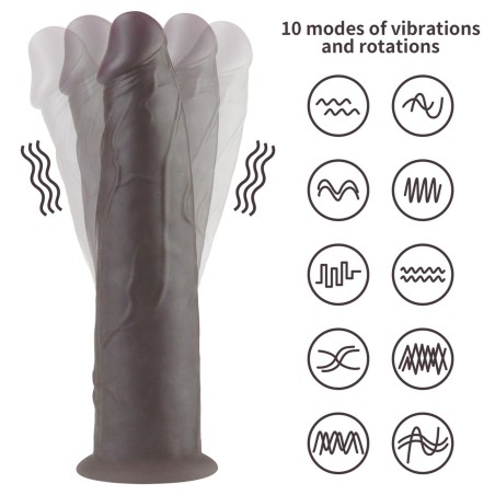 9.0'' Dual Layered Platinum Silicone Rotator
