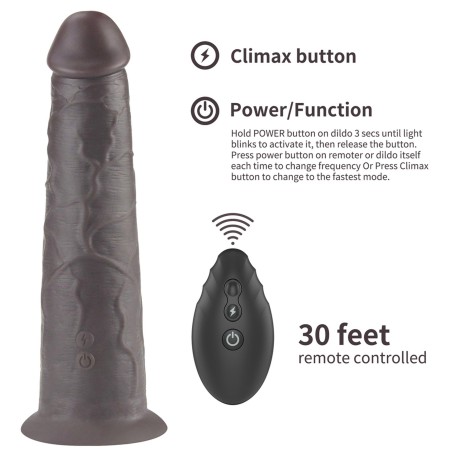 8.0'' Dual Layered Platinum Silicone Rotator