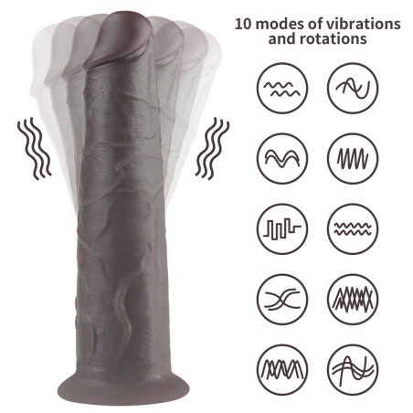 8.0'' Dual Layered Platinum Silicone Rotator