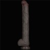 14.5'' Dual Layered Bendable Silicone Cock XXL(Black)