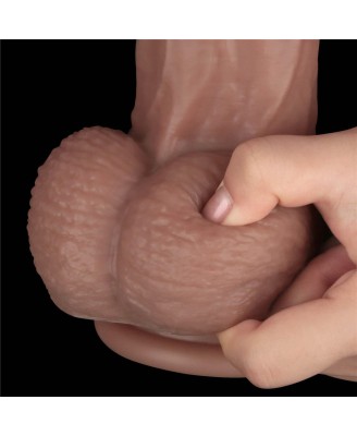 Lovetoy Dual Layer Silicone Nature Cock - Realistyczne Cieliste Dildo XXL - 36 cm