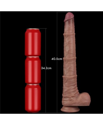Lovetoy Dual Layer Bendable - Realistyczne Cieliste Dildo XXL - 40 cm