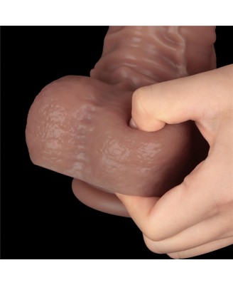 Lovetoy Dual Layer Bendable - Realistyczne Cieliste Dildo XXL - 40 cm
