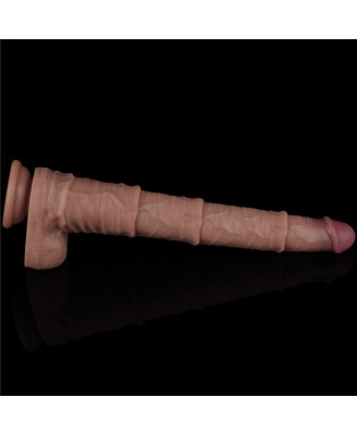 Lovetoy Dual Layer Bendable - Realistyczne Cieliste Dildo XXL - 40 cm