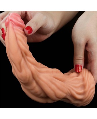 LoveToy 9.5" Nature Cock - Silikonowe Dildo ze strukturą Stymulującą - 24 cm