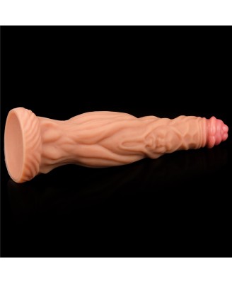 LoveToy 9.5" Nature Cock - Silikonowe Dildo ze strukturą Stymulującą - 24 cm