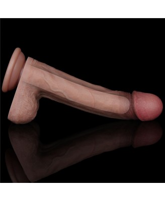 LoveToy 9'' Dual Layered Silicone Cock - Realistyczne Silikonowe Dildo - 23 cm