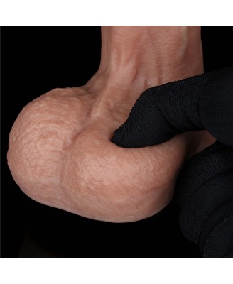 LoveToy 9'' Dual Layered Silicone Cock - Realistyczne Silikonowe Dildo - 23 cm