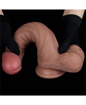 LoveToy 9'' Dual Layered Silicone Cock - Realistyczne Silikonowe Dildo - 23 cm