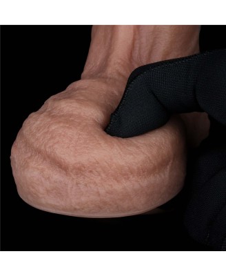 LoveToy Dual Layered Silicone Cock - Silikonowe Realistyczne Cieliste Dildo - 22 cm