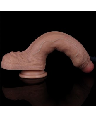 LoveToy Dual Layered Silicone Cock - Silikonowe Realistyczne Cieliste Dildo - 22 cm