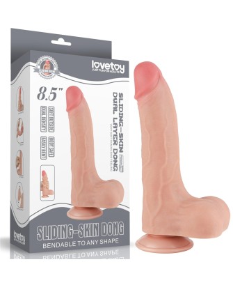 8.5'' Sliding Skin Dual Layer Dong Flesh