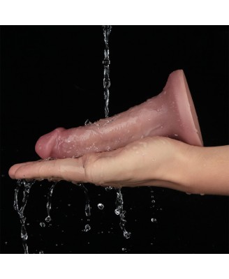 LoveToy Vibrating Dual Density Power Cock - Realistyczne Dildo z Wibratorem - 15 cm