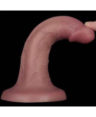 LoveToy Vibrating Dual Density Power Cock - Realistyczne Dildo z Wibratorem - 15 cm